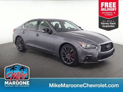 Used 2018 INFINITI Q50 Red Sport 400 w/ Proactive Package RWD image 1