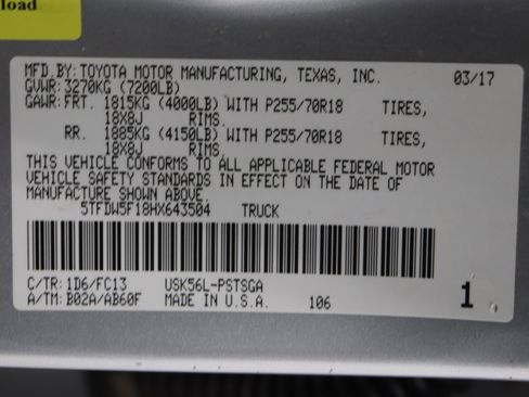 Used 2017 Toyota Tundra SR5 w/ SR5 Upgrade Package AWD/4WD image 39