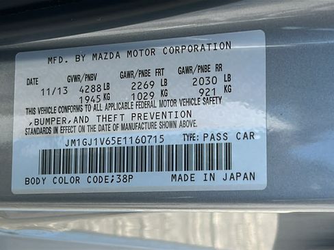 Used 2014 MAZDA MAZDA6 Touring FWD image 30