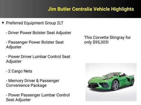 New 2026 Chevrolet Corvette 2LT Convertible w/ Z51 Performance Package image 7