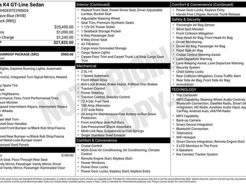 New 2026 Kia K4 GT-Line w/ GT-Line Sunroof Package FWD image 8