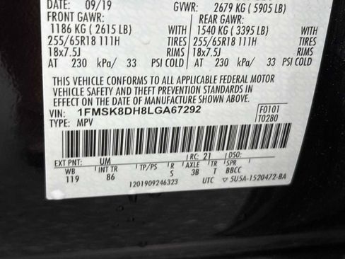 Used 2020 Ford Explorer XLT AWD/4WD image 32