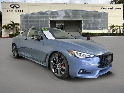 Used 2022 INFINITI Q60 Red Sport 400 w/ Carbon Fiber Package RWD image 1