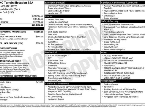 Used 2026 GMC Terrain Elevation w/ Elevation Premium Package FWD image 16