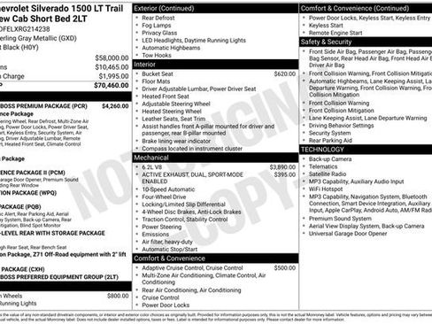 Used 2024 Chevrolet Silverado 1500 LT Trail Boss w/ LT Trail Boss Premium Package AWD/4WD image 4