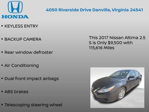 Used 2017 Nissan Altima 2.5 S FWD image 7