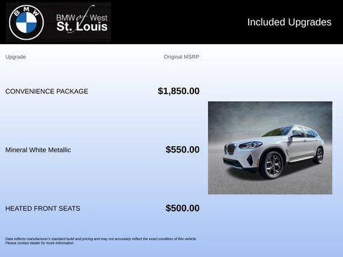 Used 2022 BMW X3 xDrive30i w/ Convenience Package AWD/4WD image 19