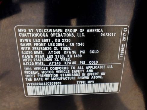 Used 2018 Volkswagen Atlas SEL Premium image 64