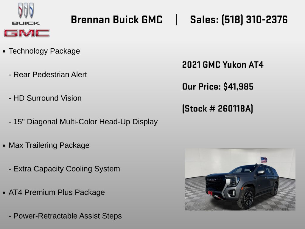 Certified 2021 GMC Yukon AT4 w/ AT4 Premium Plus Package AWD/4WD image 6