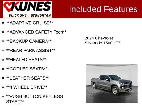 Used 2024 Chevrolet Silverado 1500 LTZ AWD/4WD image 2