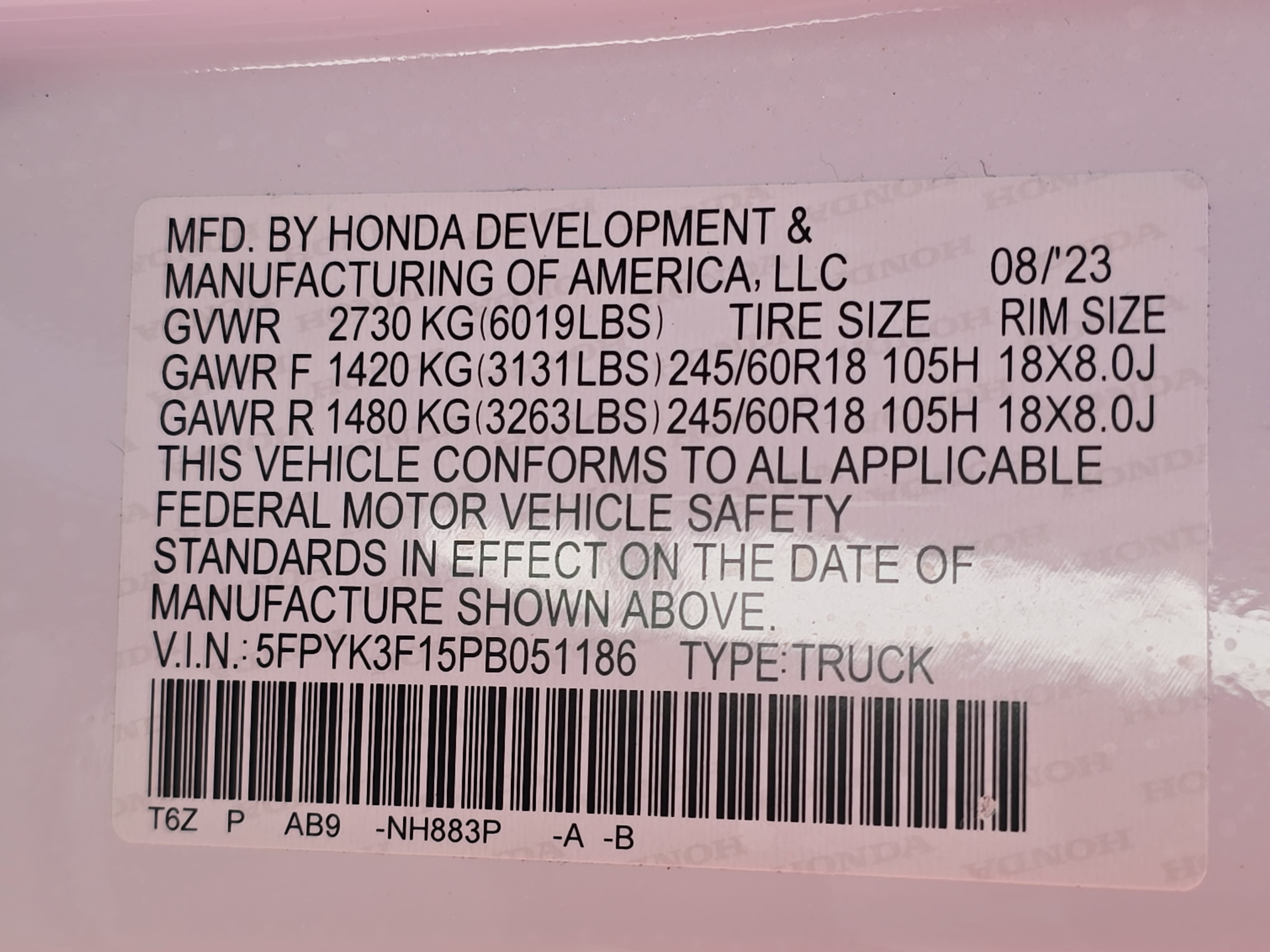 Used 2023 Honda Ridgeline Sport image 34