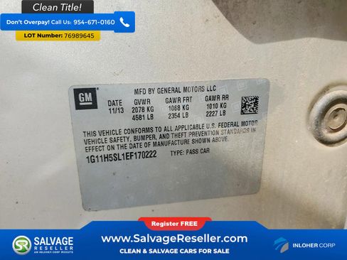 Used 2014 Chevrolet Malibu LTZ image 16