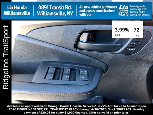 New 2026 Honda Ridgeline TrailSport image 14