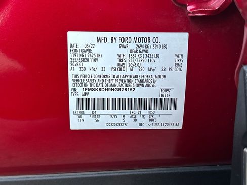 Certified 2022 Ford Explorer XLT w/ Equipment Group 202A image 32