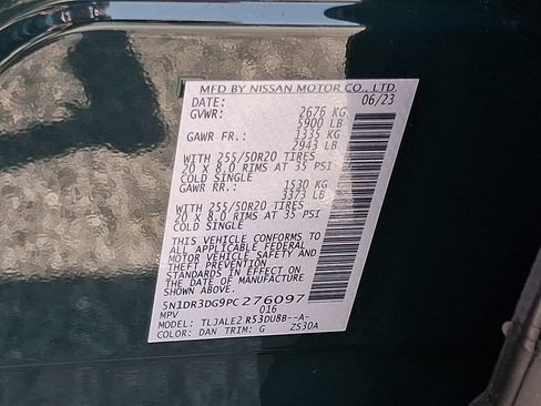 Certified 2023 Nissan Pathfinder Platinum w/ Cargo Package FWD image 29