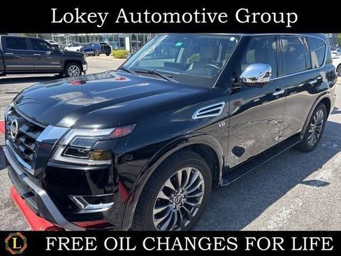 Certified 2022 Nissan Armada Platinum w/ Captain's Chairs Package image 1