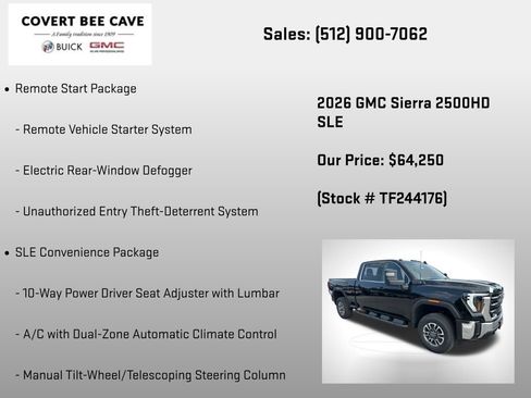 New 2026 GMC Sierra 2500 SLE image 18