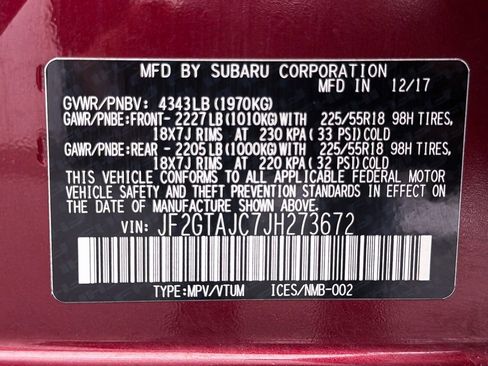 Used 2018 Subaru Crosstrek 2.0i Limited image 21