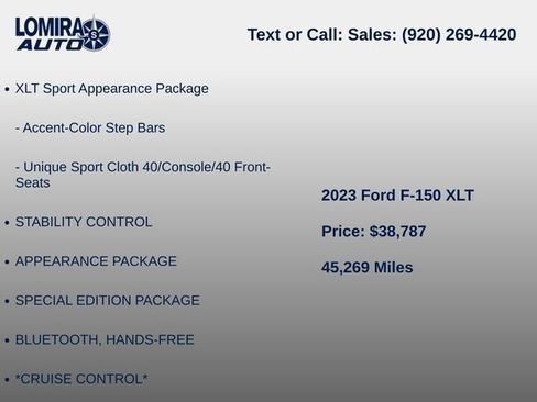 Used 2023 Ford F150 XLT w/ Equipment Group 302A High AWD/4WD image 15