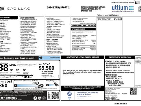 Used 2024 Cadillac Lyriq Sport image 2