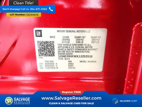 Used 2018 Chevrolet Traverse Premier w/ Driver Confidence II Package FWD image 16