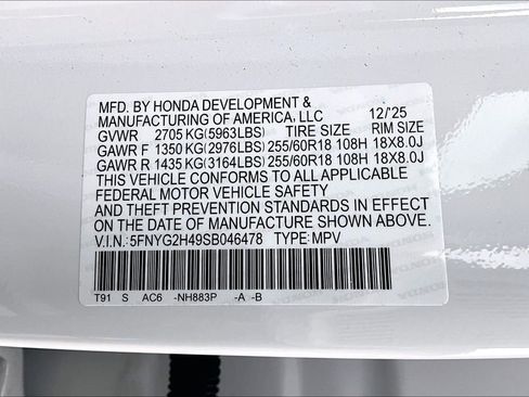 New 2025 Honda Pilot EX-L image 8