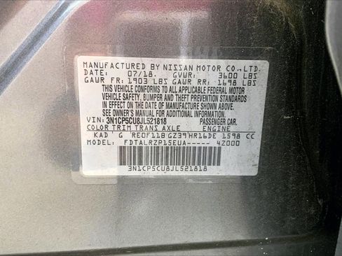 Used 2018 Nissan Kicks S FWD image 8
