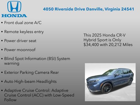 Certified 2025 Honda CR-V Sport image 17
