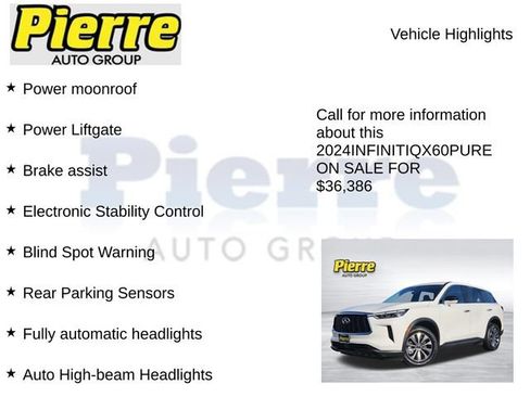 Used 2024 INFINITI QX60 Pure AWD/4WD image 14