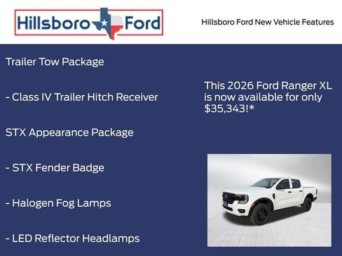 New 2026 Ford Ranger XL w/ Trailer Tow Package image 10