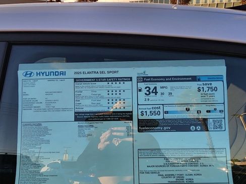 New 2025 Hyundai Elantra Sport image 25