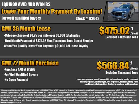 New 2026 Chevrolet Equinox RS image 2