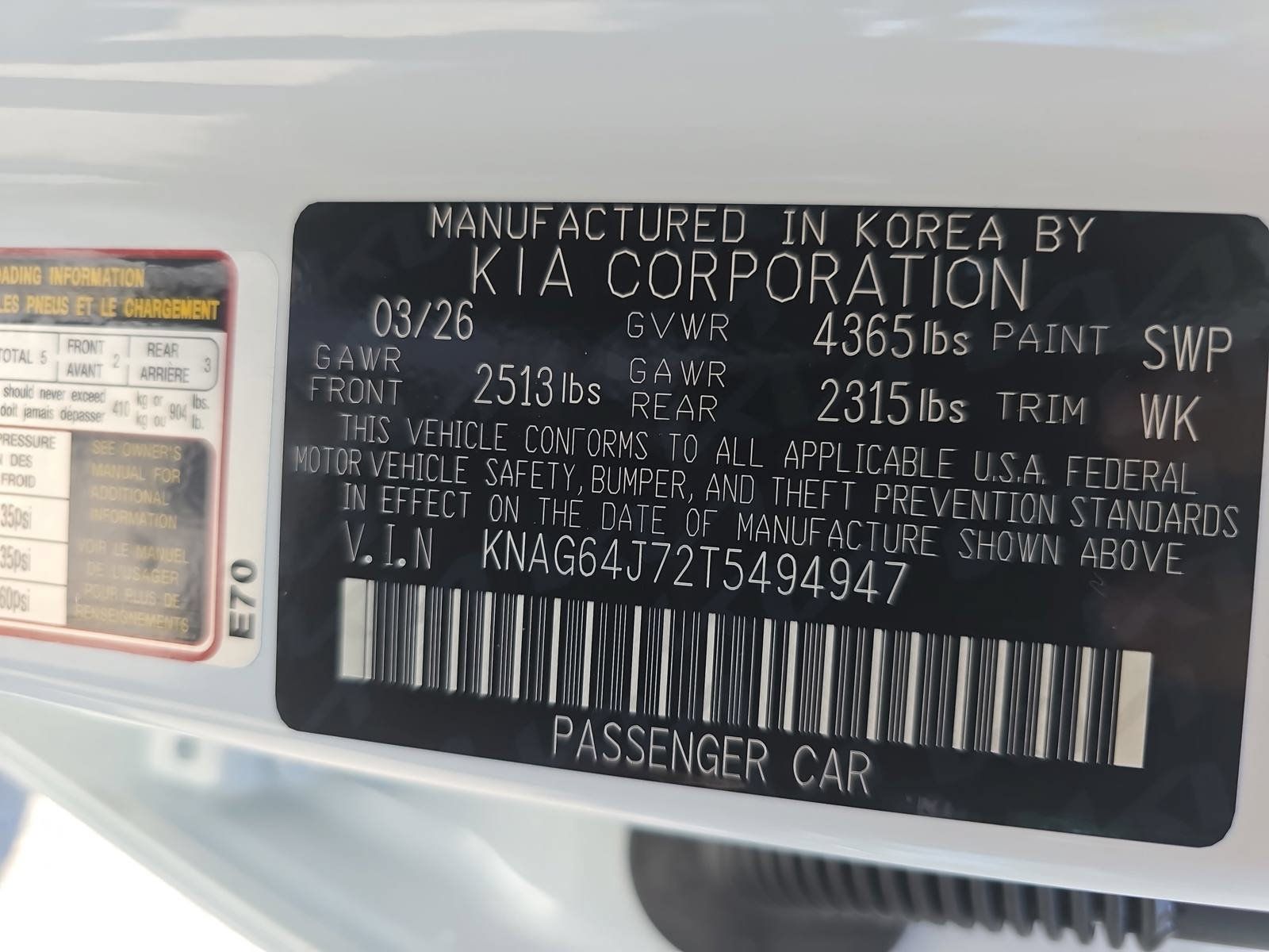 New 2026 Kia K5 GT-Line w/ GT-Line Red Interior Package FWD image 38
