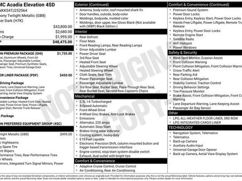 New 2026 GMC Acadia Elevation w/ Elevation Premium Package FWD image 4