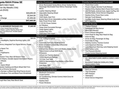 Used 2024 Toyota RAV4 SE w/ Weather & Moonroof Package AWD/4WD image 6