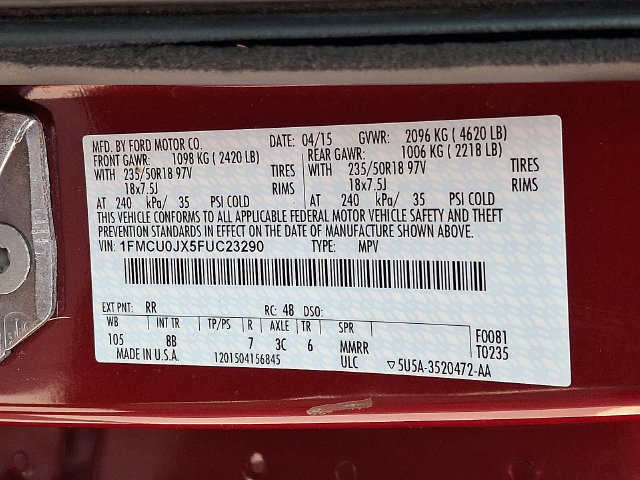 Used 2015 Ford Escape Titanium w/ Equipment Group 301A FWD image 27