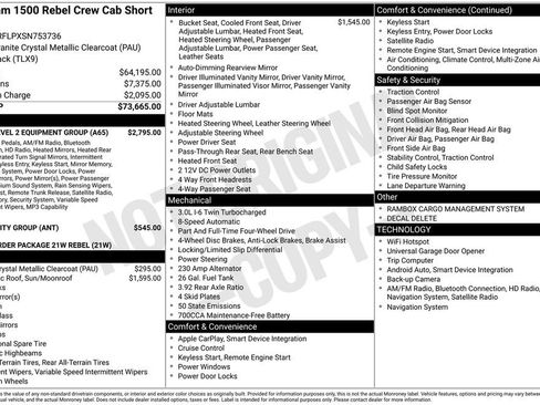 Used 2025 RAM 1500 Rebel w/ Rebel Level 2 Equipment Group AWD/4WD image 23