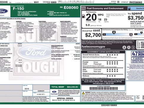 Used 2024 Ford F150 XLT w/ Equipment Group 303A High AWD/4WD image 10