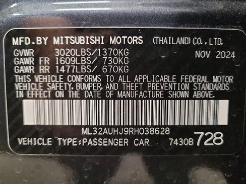 Used 2024 Mitsubishi Mirage ES FWD image 33