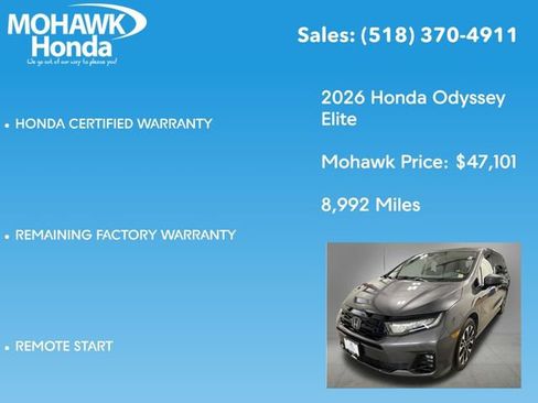 Certified 2026 Honda Odyssey Elite image 23