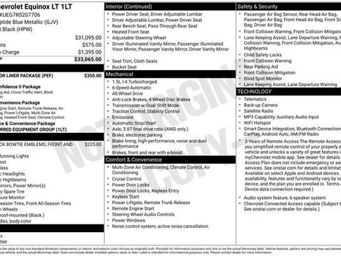 Used 2024 Chevrolet Equinox LT w/ LPO, Floor Liner Package AWD/4WD image 2