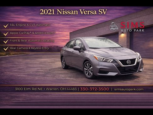 Used 2021 Nissan Versa SV image 1