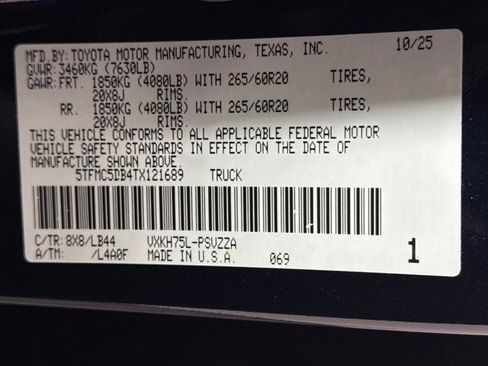 New 2026 Toyota Tundra 1794 Edition AWD/4WD image 25