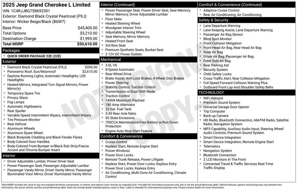 Used 2025 Jeep Grand Cherokee L Limited RWD image 25