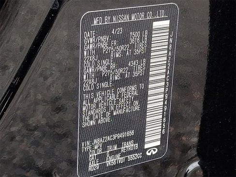 Used 2023 INFINITI QX80 Premium Select w/ Cargo Package image 35