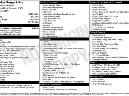 Used 2021 Dodge Charger Police w/ Street Appearance Group RWD image 15