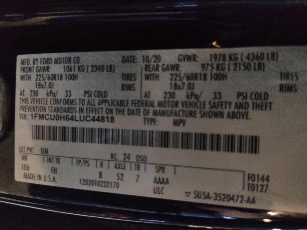 Used 2020 Ford Escape SEL FWD image 33