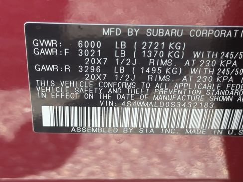 Used 2025 Subaru Ascent Limited w/ Popular Package #2 AWD/4WD image 41