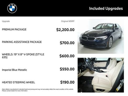 Used 2020 BMW 530i xDrive w/ Premium Package image 4