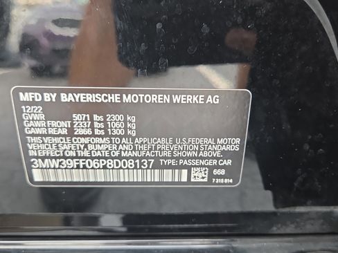 Certified 2023 BMW 330e w/ Driving Assistance Package RWD image 22